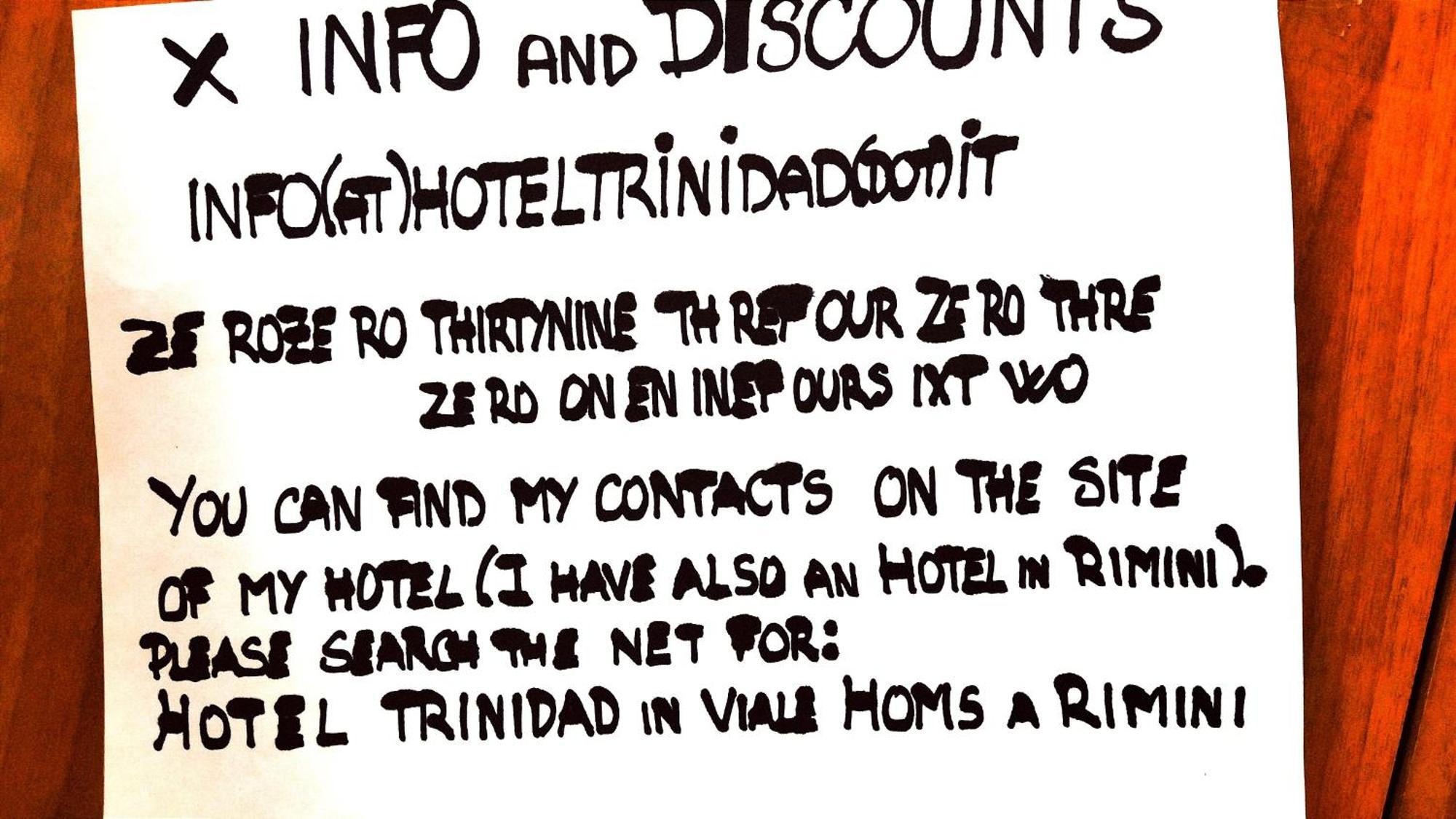 Hotel Trinidad Rimini Kültér fotó